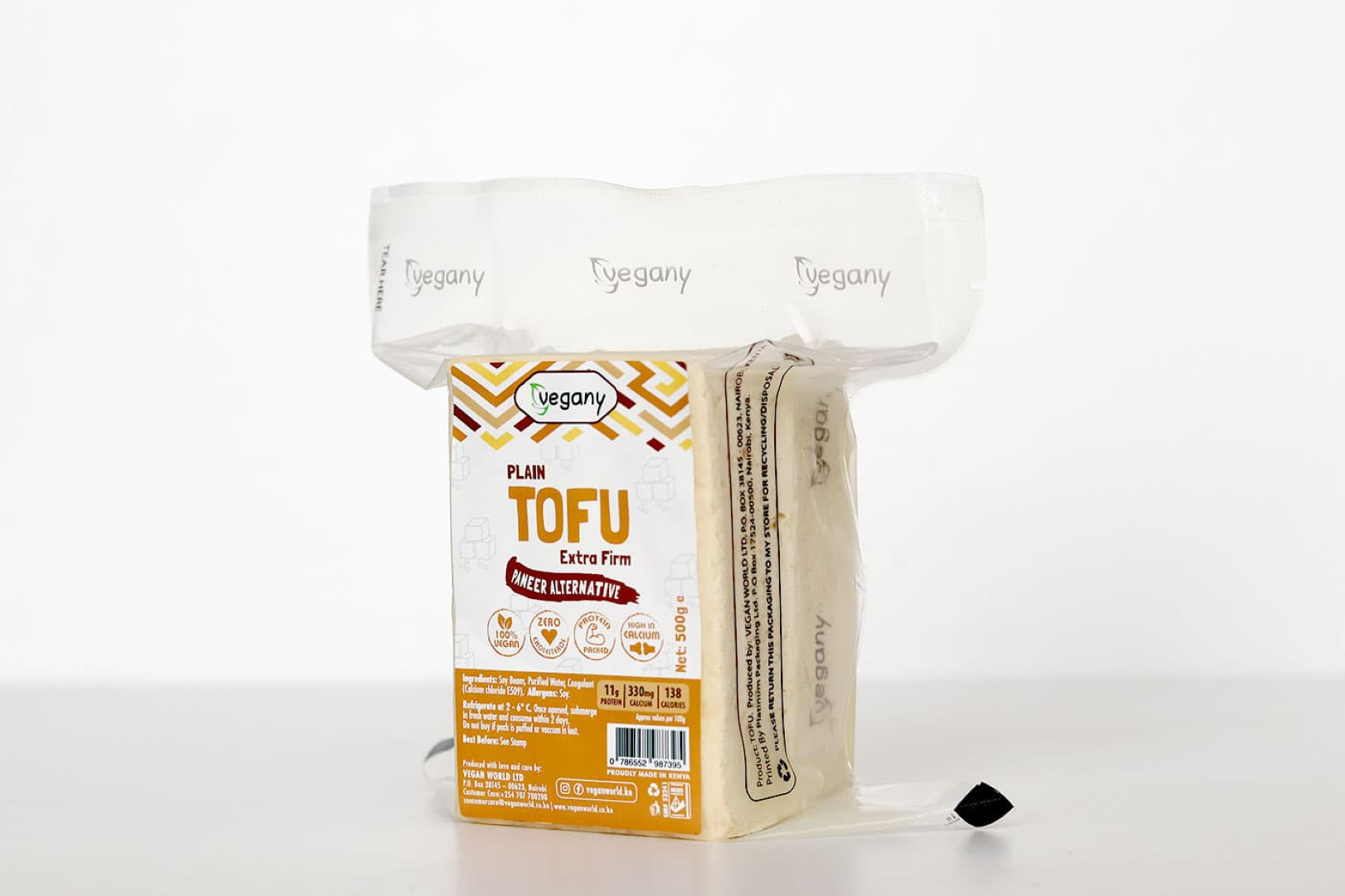 VEGANY TOFU 500G EXTRA FIRM PLAIN